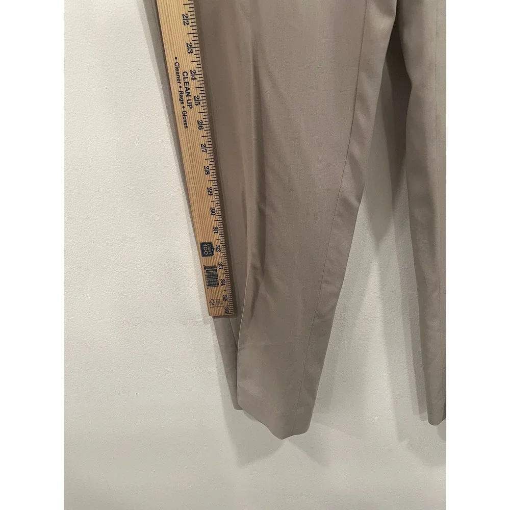 Santorelli Dress Pants Men's Pino Trousers Beige Wool Luxury Made In Italy SZ 36